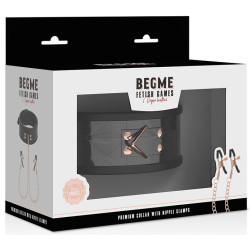 BEGME Collier avec pince-tétons Begme Noir